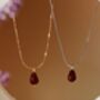 Red Agate Pomegranate Seed Necklace, thumbnail 5 of 8