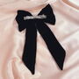 Silk Velvet Euphrasie Hair Bow, thumbnail 7 of 7