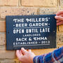 Personalised 'Beer Garden' Slate Sign, thumbnail 2 of 3