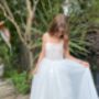 Maryanne In Ivory + Blush Teen Bridesmaid, thumbnail 1 of 11