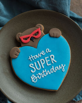 Personalised Super Bear Hug Biscuit, 3 of 3