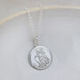 Sterling Silver Large St Christopher Pendant, thumbnail 2 of 4