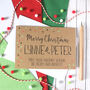 Personalised Merry Christmas Card With Gold Dots, thumbnail 3 of 5