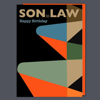 Son In Law Retro Style Birthday Card, 2 of 2