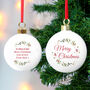 Personalised Merry Christmas Ceramic Bauble, thumbnail 2 of 6