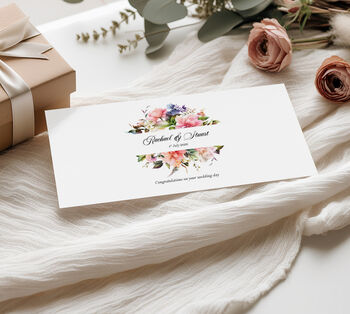 Personalised Money Envelope For Wedding Gift Various Designs, 2 of 6