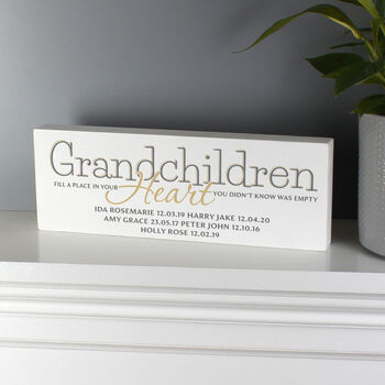 Personalised Grandchildren Wooden Sign, 4 of 4