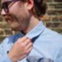 Mens Blue Floral Print Pocket Square, thumbnail 5 of 8