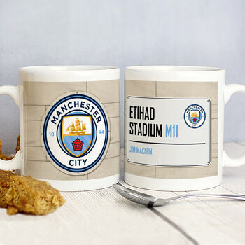 Manchester City Fc Street Sign Mug, 3 of 3