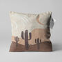 Brown Cushion Cover With Cactus Pattern, thumbnail 1 of 7