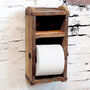 Wooden Bathroom Wall Toilet Roll Holder, thumbnail 1 of 2