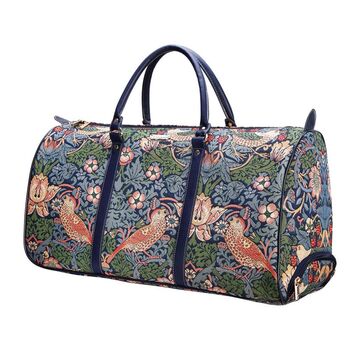 William Morris Strawberry Thief Holdall+Gift Sling Bag, 4 of 12