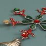 Traditional Red And Green Handmade Tree Topper, thumbnail 5 of 6