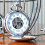 Personalised Pocket Watch With Windowed Back, thumbnail 3 of 4
