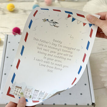'Dad To Be' Sleepsuit Stork Mail From Mummy's Tummy, 9 of 12