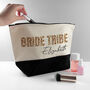 Personalised Bride Tribe Animal Print Makeup Bag, thumbnail 3 of 9