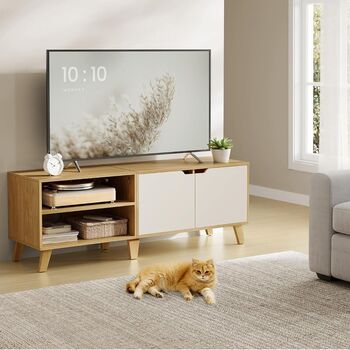 Tv Stand Cabinet For 65 Inch Tv Adjustable Shelves, 3 of 12