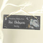 Personalised The Snowman Magical Adventure Hanging Slate Plaque, thumbnail 2 of 5