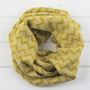 Zig Zag Knitted Circle Scarf, thumbnail 5 of 6
