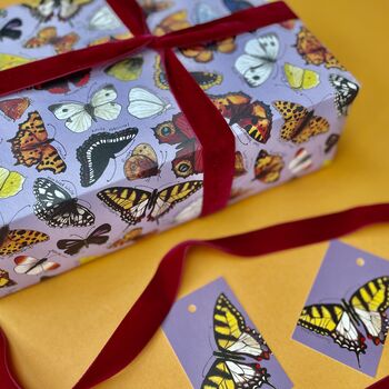 Butterflies Of Britain Wrapping Paper Set, 4 of 5
