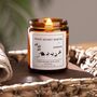 Secret Santa Personalised Christmas Soy Wax Scented Candle Gift Set, thumbnail 1 of 4