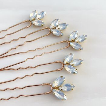 Opal Coloured Hair Pins, 6 of 7