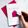 Personalised You're My Favourite Anniversary Card, thumbnail 2 of 7