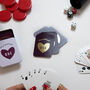 Personalised Foiled Couples Playing Cards In A Tin, thumbnail 2 of 9