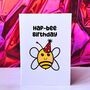 Happy Birthday Bumble Bee Card, thumbnail 1 of 6