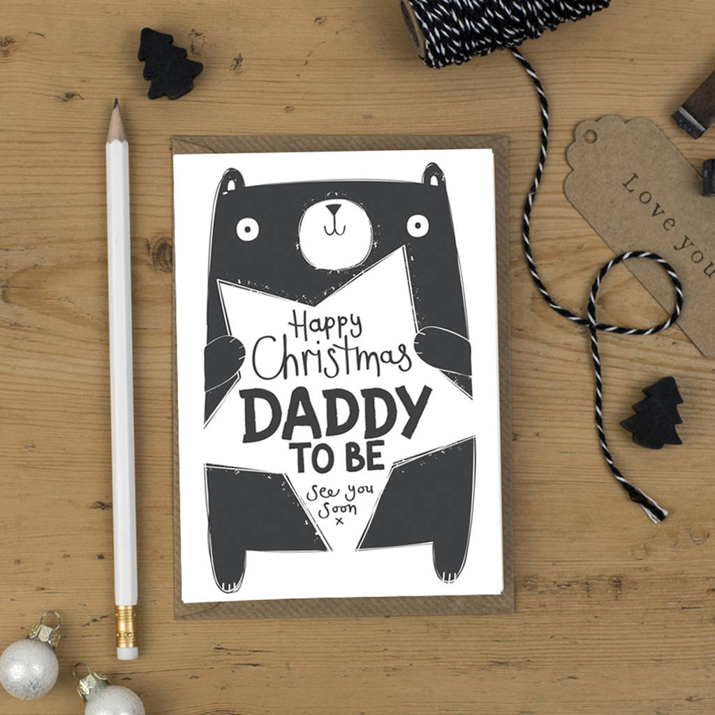 Daddy To Be Christmas Card By Tandem Green