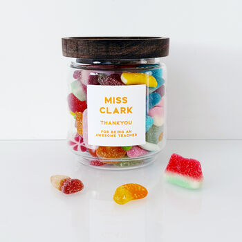Teacher Gift Personalised Sweet Jar, 7 of 10