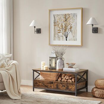 Coffee Table Living Room Table With Drawers, 4 of 9