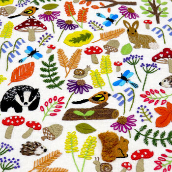 A Walk In The Woods Hand Embroidery Kit, 2 of 12