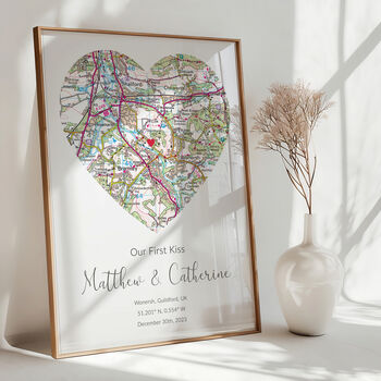 Personalised Map Print Ordnance Survey Landranger UK Edition, 3 of 12