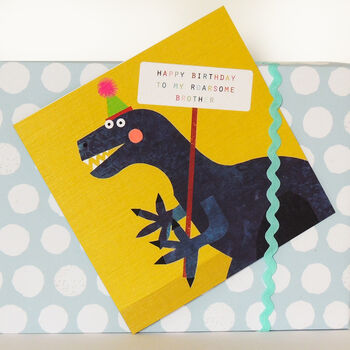 Roarsome Brother Birthday Card, 4 of 5