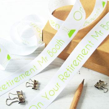 Thank You Teacher 25mm Personalised Printed Ribbon, 2 of 8