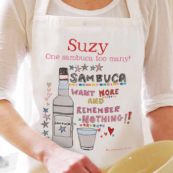 Personalised 'Lots Of Gin' Apron, 3 of 9