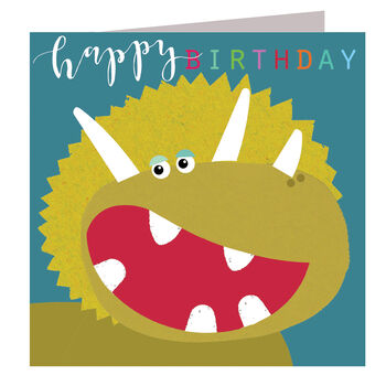 Laser Cut Dinosaur Birthday Card, 2 of 5