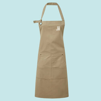 Premium Canvas Personalised Apron With Initials, 2 of 10