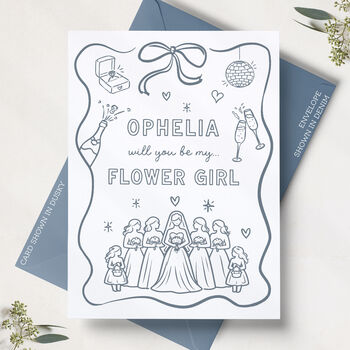 Personalised Will You Be My Bridesmaid Proposal Card, 2 of 5
