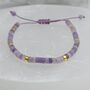 Gemstone Boho Beaded Adjustable Friendship Bracelet, thumbnail 7 of 9