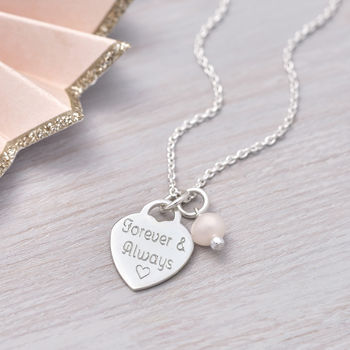 Personalised Sterling Silver Heart Charm Necklace, 2 of 8