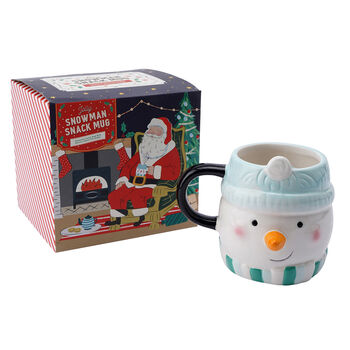 Christmas Jolly Snowman Snack Mug With Gift Box, 3 of 7
