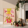 ‘Fa La La’ Christmas Gift Art Print – Cheerful Festive Wall Art, thumbnail 1 of 6