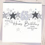 Personalised Starry 60th Birthday Card, thumbnail 3 of 3