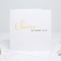 Personalised Baby Shower Calligraphy Card, thumbnail 2 of 3