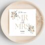 On Your Wedding Day Floral Card, Mr And Mrs Wedding Card, thumbnail 2 of 3