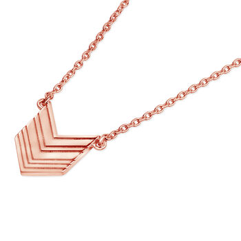 Arrow Pendant Necklace Silver, Gold Or Rose Gold, 4 of 12