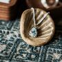 Silver Blue Topaz Necklace Aurelia, thumbnail 3 of 4