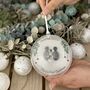 Personalised Pebble Family Christmas Bauble, thumbnail 1 of 4